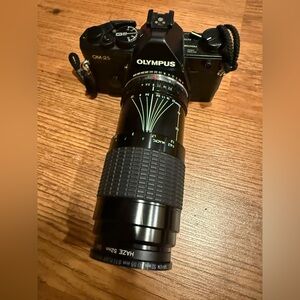 Olympus OM 2s 35 film Camera with 3 lenses